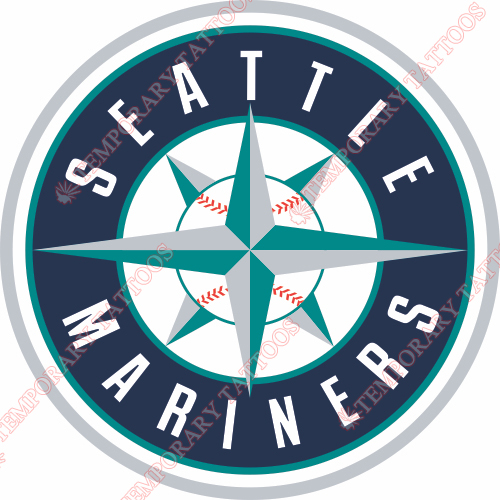 Seattle Mariners Customize Temporary Tattoos Stickers NO.1925